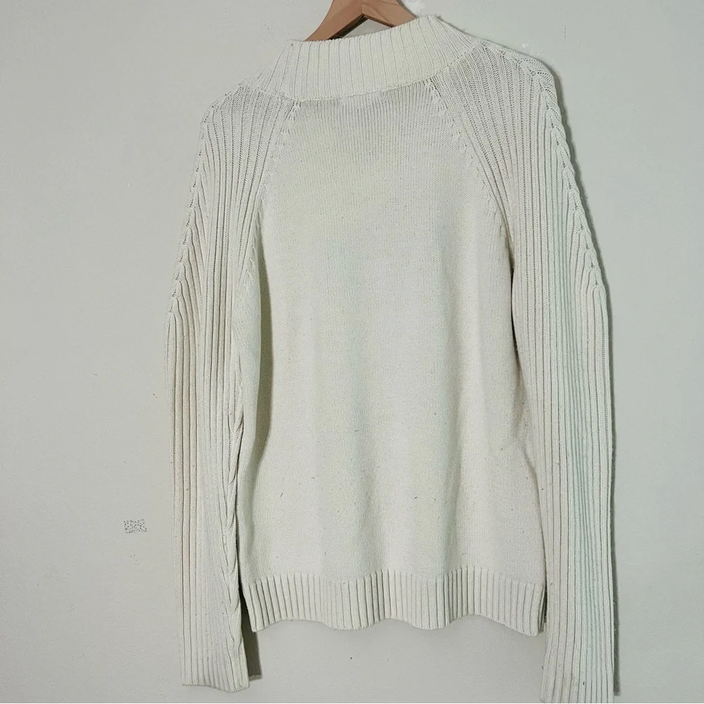 Guess Jeans Men’s White Knit Sweater Size Medium